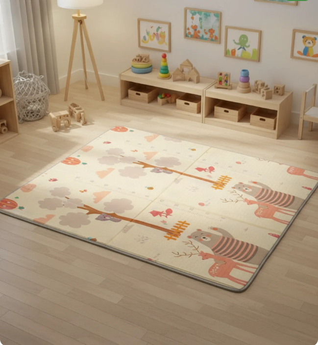 Mekana i neklizajuća podloga za igranje bebe 180x200