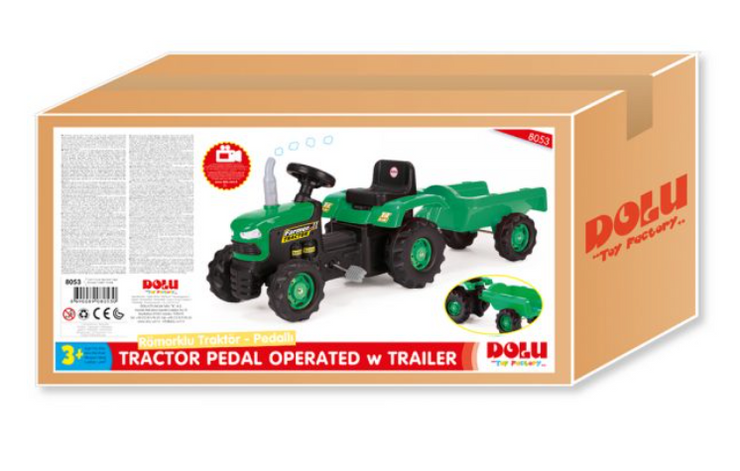 Traktor na pedale sa prikolicom