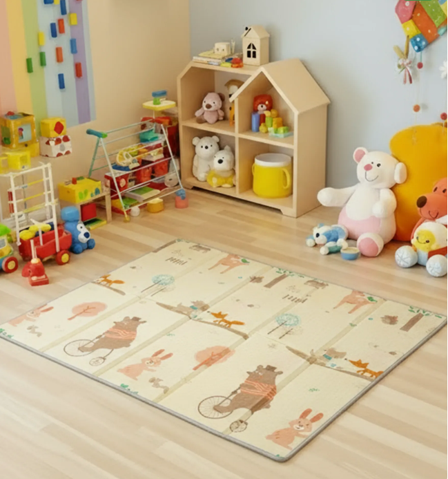 Mekana i neklizajuća podloga za igranje bebe 180x200